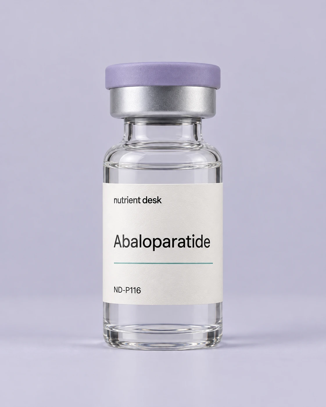 Konzeptfläschchen mit der Aufschrift Abaloparatide