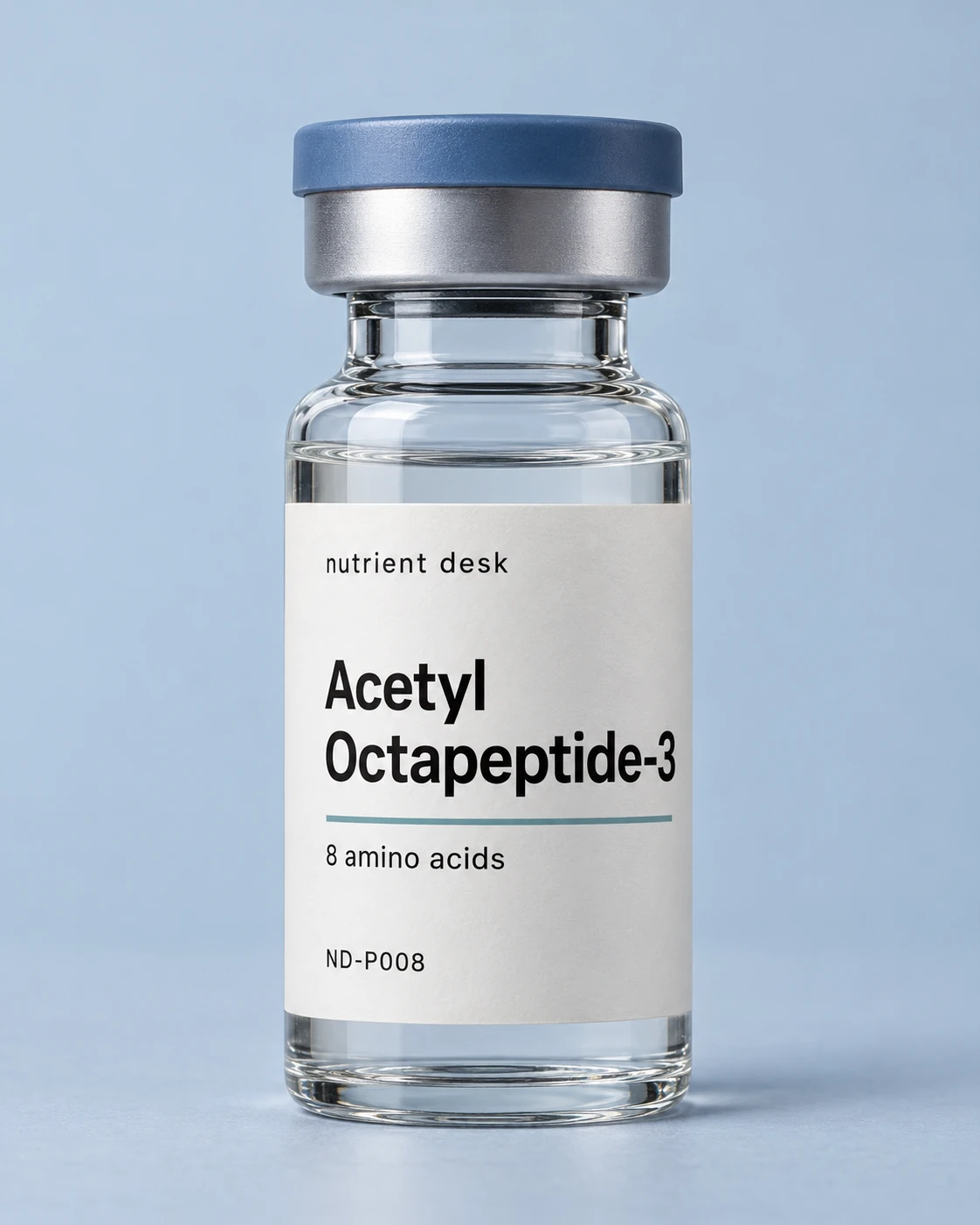 Konzeptfläschchen mit der Aufschrift Acetyl octapeptide-3