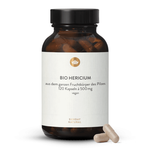 Sunday Natural Bio Hericium Erinaceus Pulver, 120 Kapseln — Produktfoto des Anbieters